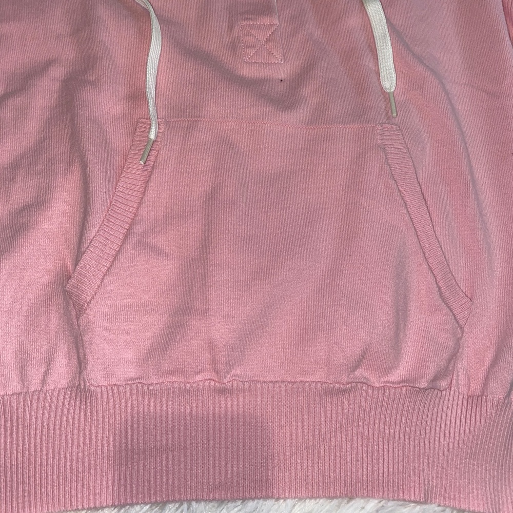 Lauren Ralph Lauren Pull over hoodie pink sweater with Kangaroo pocket - Picture 4 of 6